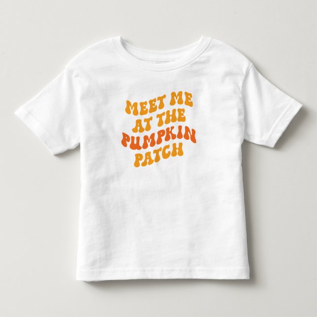 Treffen Sie mich am Pumpkin Patch Kleinkind T-shirt (Vorderseite)