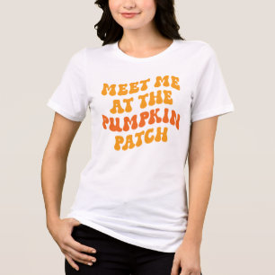 Treffen Sie mich am Pumpkin Patch Tri-Blend Shirt