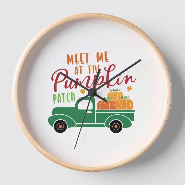 Treffen Sie mich am Pumpkin Patch Uhr (Vorderseite)