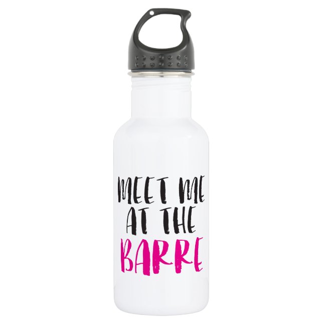 Treffen Sie mich an der Barre Water Flasche Trinkflasche (Vorderseite)