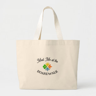 Treffen Sie mich auf dem Boardwalk Tote Bag Jumbo Stoffbeutel