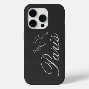 Treffen Sie mich heute Abend in Paris - dunkelgrau Case-Mate iPhone Hülle
