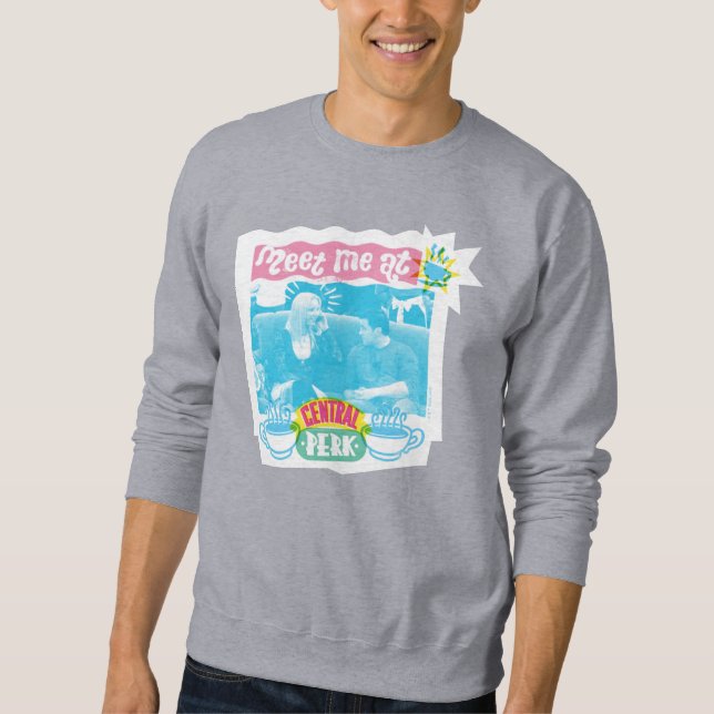 Treffen Sie mich im zentralen Perk Neon Graphic Sweatshirt (Vorderseite)