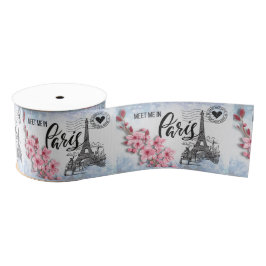 Treffen Sie mich in Paris 3" breit Ripsband