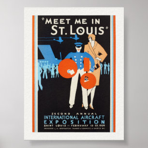 Treffen Sie mich in St. Louis Vintage Poster 1930