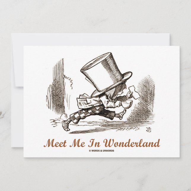 Treffen Sie mich in Wonderland (Mad Hatter Running (Vorderseite)