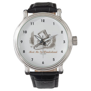 Treffen Sie mich in Wonderland Mad Hatter Running Armbanduhr
