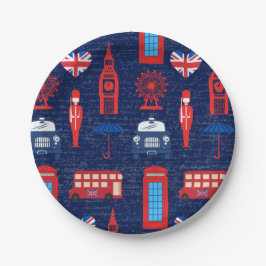 Treffen Sie mich mit den Londoner Paper-Tellern Pappteller