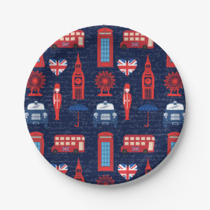 Treffen Sie mich mit den Londoner Paper-Tellern Pappteller