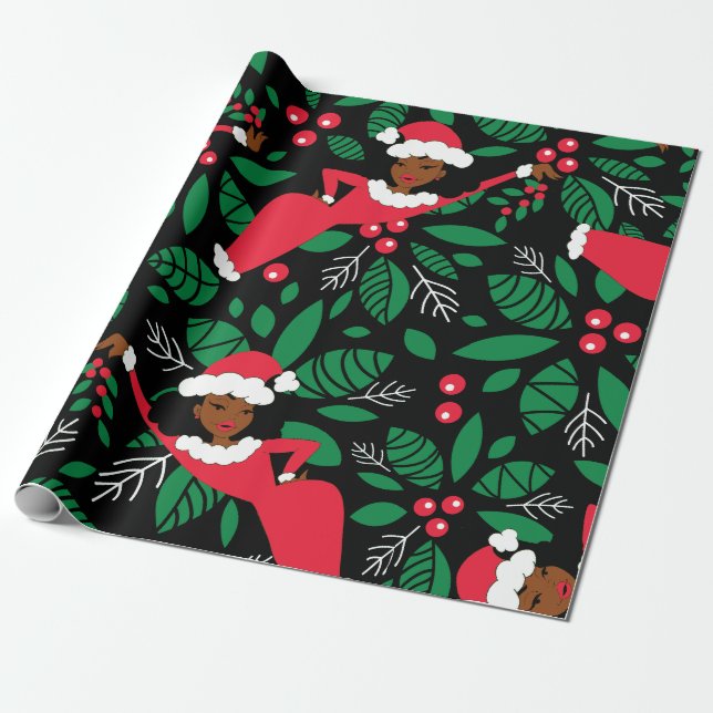 Treffen Sie mich unter dem Mistletoe Geschenkpapier (Ungerollt)