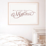 Treffen Sie mich unter dem Mistletoe Holiday Poste Poster<br><div class="desc">Jeden Tag fügen wir neue Designs hinzu!</div>