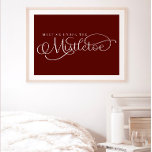 Treffen Sie mich unter dem Mistletoe Holiday Poste Poster<br><div class="desc">Jeden Tag fügen wir neue Designs hinzu!</div>