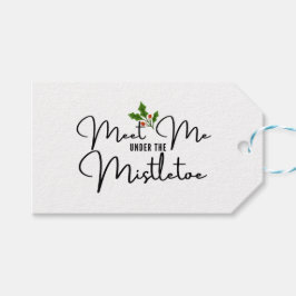 Treffen Sie mich unter dem Set des Mistletoe Roman Geschenkanhänger