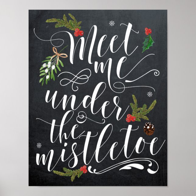 Treffen Sie mich unter dem Weihnachtsausdruck von  Poster (Vorne)