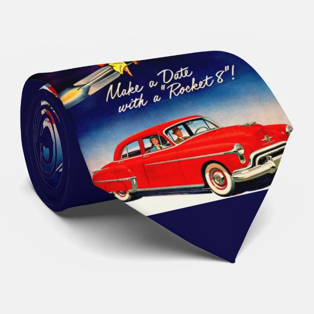 Treffen Sie sich in den 1950ern mit Rocket 8  Krawatte (Gerollt)