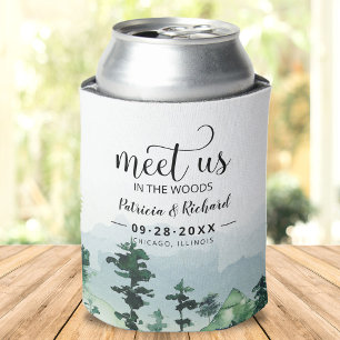 Treffen Sie uns im Wald im Freien Hochzeit retten  Dosenkühler