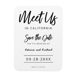 Treffen Sie uns in der Hochzeit in Urlaubsort Save Magnet