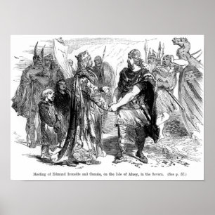 Treffen von Edmund Ironside und Canute Poster