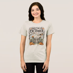 Treffen wir uns im Oktober Tri-Blend Shirt