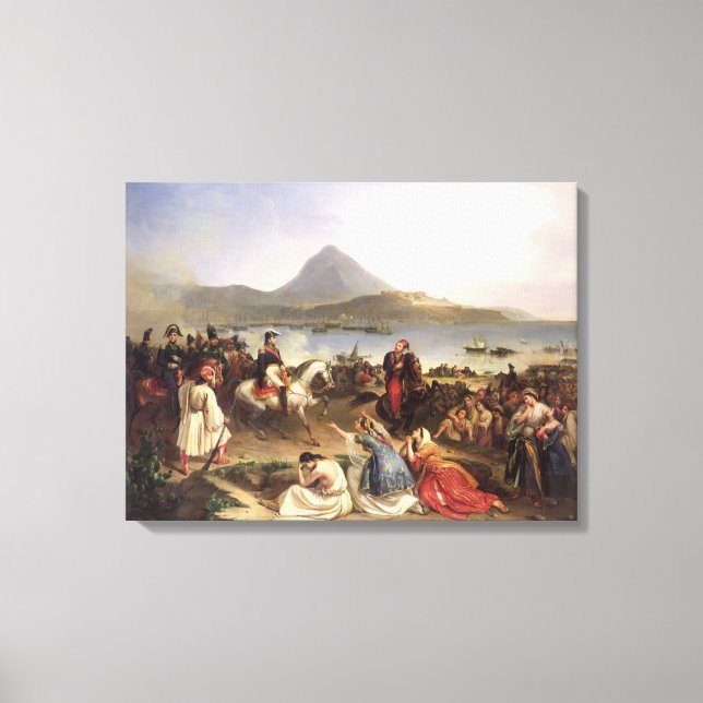 Treffen zwischen General Nicolas Joseph Maison Leinwanddruck (Vorderseite)
