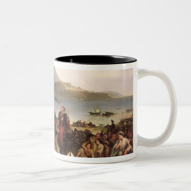 Treffen zwischen General Nicolas Joseph Maison Zweifarbige Tasse (Rechts)