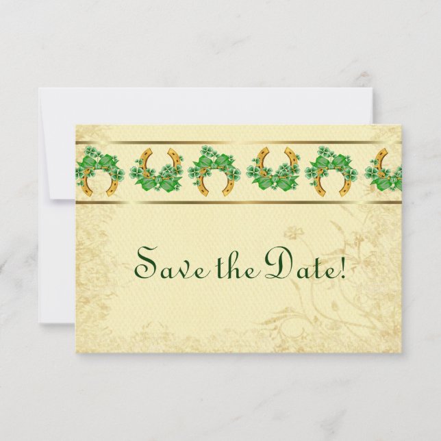 Trèfles et Or Irlandais Save The Date (Devant)