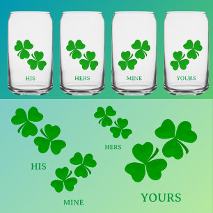 Trèfles shamrock Personnaliser Nom