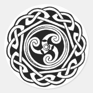 Trefot-Aufkleber Runder Aufkleber