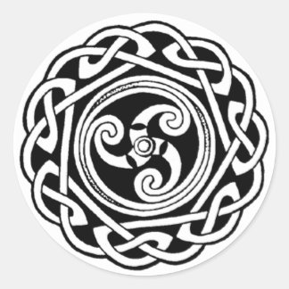 Trefot-Aufkleber Runder Aufkleber