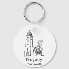 Tregony Clocktower Keyring Schlüsselanhänger