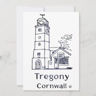 Tregony-Uhrturm-Karte Dankeskarte