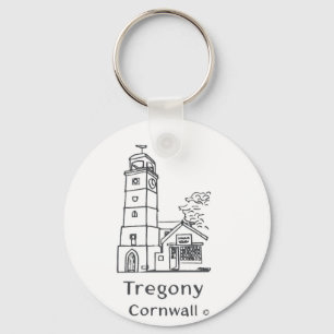 Tregony Uhrturm-Schlüsselanhänger Schlüsselanhänger