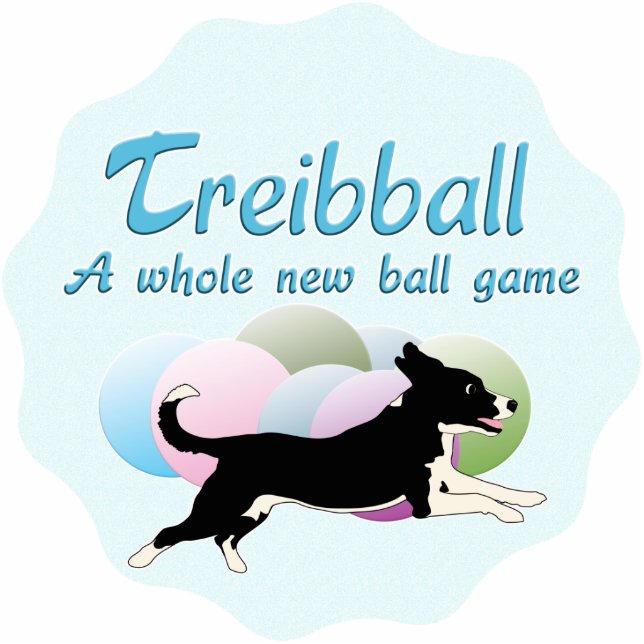 Treibball Freistehende Fotoskulptur (Vorne)