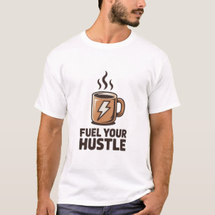 Treibe deinen Antrieb Kaffeetasse Blitz Design T-Shirt