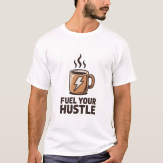 Treibe deinen Antrieb Kaffeetasse Blitz Design T-Shirt
