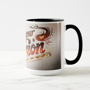 Treibe deinen Passion Coffee Cup - kühne Flamme In Tasse