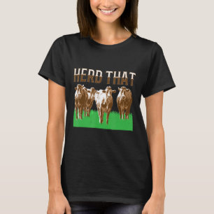 Treibe diese Kuh Vintage-Bauer Landwirtschaft Bull T-Shirt