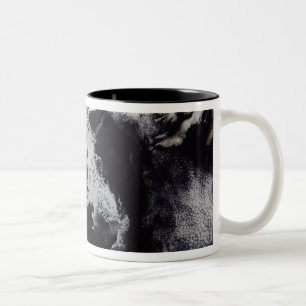 Treibeis füllt den Golf von St Lawrence Zweifarbige Tasse