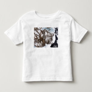 Treibeis zeichnet die Küstenlinie in OstGreenlan Kleinkind T-shirt