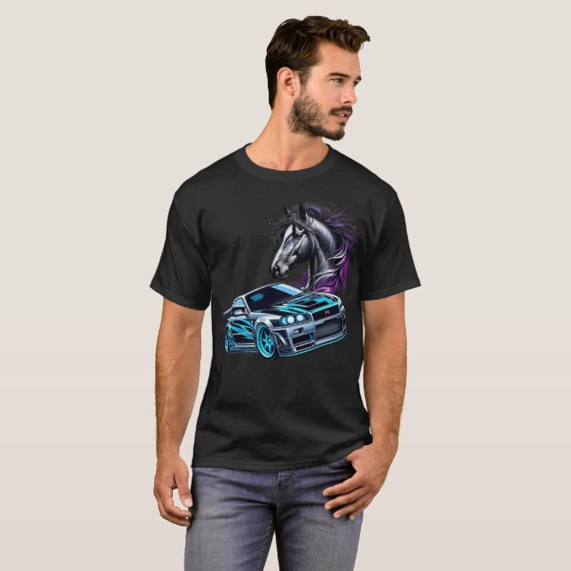 treibende Herrenhemden Autoabstimmung T-Shirt (Vorne ganz)