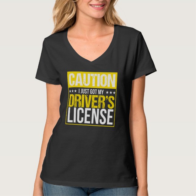 Treiber für das Führerschein T-Shirt (Vorderseite)