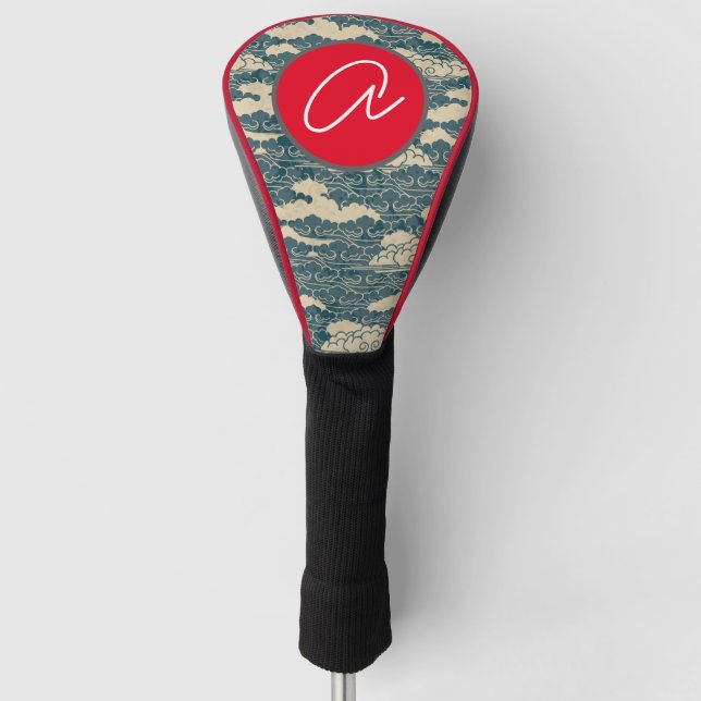 TREIBER GOLF KOPFDECKE JAPANISCHE SCHLIESSUNGEN WE GOLF HEADCOVER (Vorderseite)