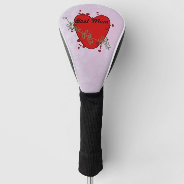 Treiberabdeckung "Beste Mama" Golf Headcover (Vorderseite)