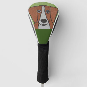 Treiberabdeckung für niedliche Beagle Golf Headcover