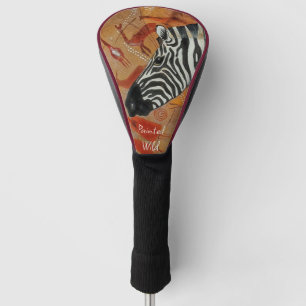 Treiberabdeckung Zebra Rock Painted Wild Golf Headcover