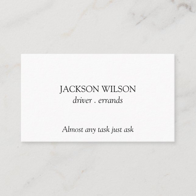 Treiberlieferung Visitenkarte (Vorderseite)