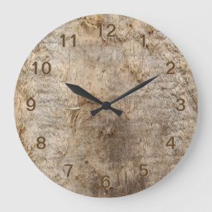 Treibholz-Bild. Bild des verwitterten Holzes Große Wanduhr
