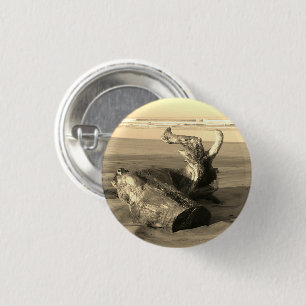 Treibholz Costa Rica Strand Foto Pinback Pin Button