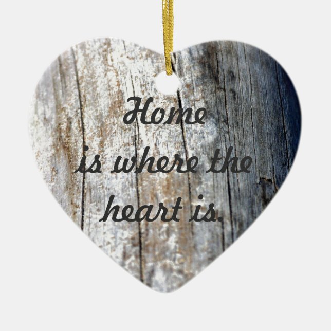 Treibholz Keramik Ornament (Vorne)