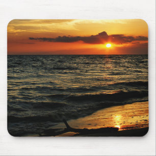 Treibholz-Sonnenuntergang Mousepad